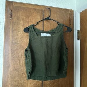 NPL Green Sleeveless Top